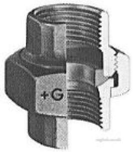 Georg Fischer Galvanised Malleable Large -  Gf-342 Union -galv 2