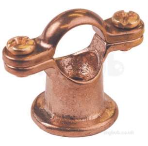 Lawtons Brass Rings -  Dual Purpose Pipe Clip - Brass 1/4 22mm