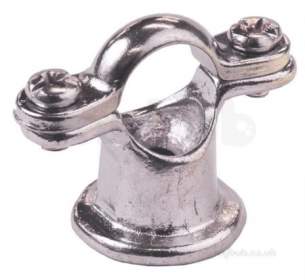 Lawtons Brass Rings -  Dual Purpose Pipe Clip - Chrome - 15mm