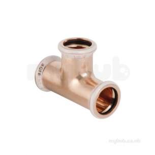 Mapress Copper Fittings -  Geberit Mps Cu 61002 Equal Tee 15