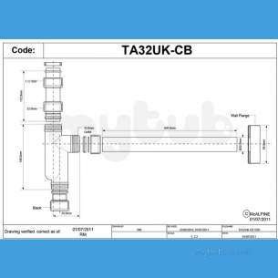 Mcalpine Metalic Traps and Waste -  Mca Ta32uk-cb Chrome Plated Plas. Tubular Basin Kit