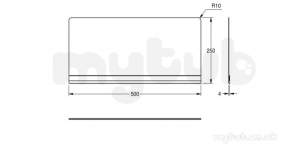 Sissons Stainless Steel Products -  F0063 Splash Back For Bucket Sink Ss