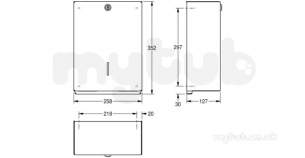 Sissons Stainless Steel Products -  F0113 Heavy Duty Paper Towel Dispenser
