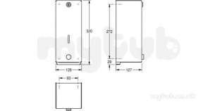Sissons Stainless Steel Products -  F0112 Heavy Duty Soap Dispenser 1 Lt Ss