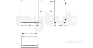 Sissons Stainless Steel Products -  F0125 Stratos Waste Bin 45 Lt Ss