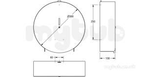 Sissons Stainless Steel Products -  F0093 Chronos Jumbo T/roll Holder Ss