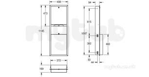 Sissons Stainless Steel Products -  Rodan Recess Combination Paper Rodx602e