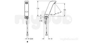 Sissons Stainless Steel Products -  Sissons Protonic-s Pillar Tap Battery