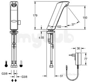 Sissons Stainless Steel Products -  Sissons Protonic-s Basin Mixer Mains