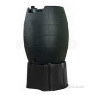 Titan Aqua Rainwater Harvesting -  Titan 280l Barrel Wbutt Lid And Tap Grn