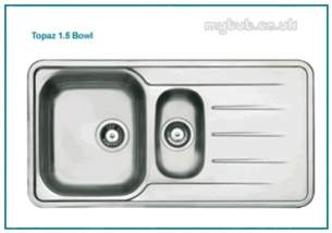 Astracast Sinks and Accessories -  Topaz 1.5b Feature Sink Pack Satin Pol