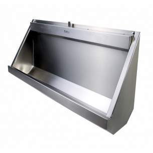 Pland Commercial Stainless Steel -  Pland Wall Mounted 1800mm Economy Urinal Conc Sparge