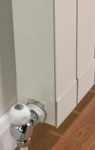 The Radiator Company Towel Warmers and Decorative Rads -  The Radiator Company Vip End Panel 440 White Pair