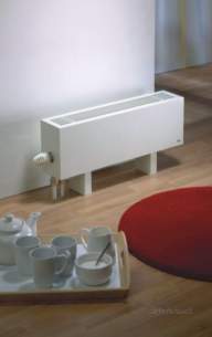 The Radiator Company Towel Warmers and Decorative Rads -  Mini 130 Deep 130 X 600 Inc Trv And Feet Wh