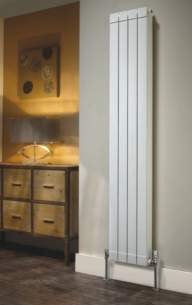 The Radiator Company Towel Warmers and Decorative Rads -  Oscar End Panel 1220 White Pair Oscaep12w