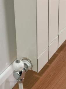 The Radiator Company Towel Warmers and Decorative Rads -  Oscar End Panel 1220 White Pair Oscaep12w