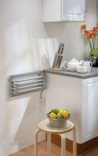 The Radiator Company Towel Warmers and Decorative Rads -  Poll Kitchen Electric 230 X 450 Mattblack