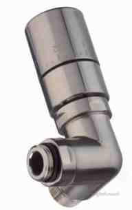 The Radiator Company Towel Warmers and Decorative Rads -  Style Trv Angled Valves Stainless Steel