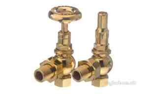 The Radiator Company Towel Warmers and Decorative Rads -  The Radiator Company Trc Angled Valves Brass