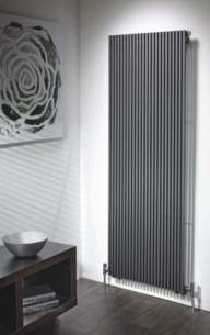 The Radiator Company Towel Warmers and Decorative Rads -  Trim Double Vertical 1200 X 344 White