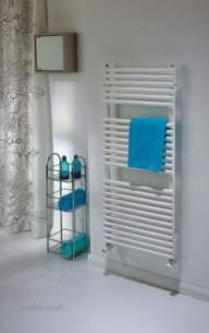 The Radiator Company Towel Warmers and Decorative Rads -  Volcano Towel Rail Single 720 X 486 White