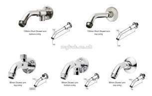 Triton Non Electric Products -  Triton Short Shower Arm Bottom Entry