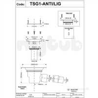 Mcalpine Waste traps overflow -  Mca 75mm W/s Ho Anti-lig Gully Tsg1-anti/lig