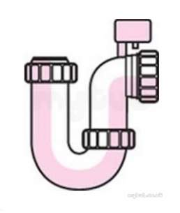 Polypipe Waste and Traps -  32mm Tubular Swvl Trap -75mm Seal Wt52pv