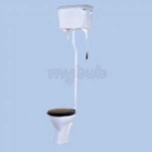 Twyfords Bs Whiteware Products -  High Level Wc Cistern Plus Chainpull White Cx7610wh