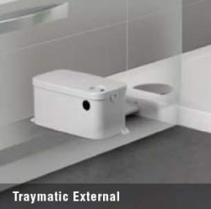 Saniflo Shower Cubicles -  Traymatic 900x900 Shower Tray Cw Antislip Ext