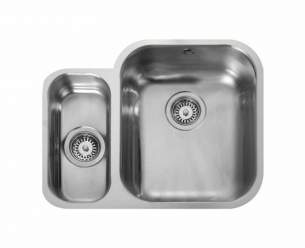 Rangemaster Sinks -  Rangemaster Atlantic Ub3515 Left Hand Sink Ss