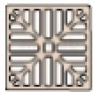 Polypipe Underground Drainage -  110mm Aluminium Square Grid Ug443