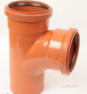 Polypipe Underground Drainage -  160mm X 87.5d Unql Jnct Double Sckt Ug644