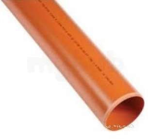 Polypipe Underground Drainage -  110mm X 6m P/end Pipe P/forated Ug465