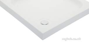 Just Trays Ultracast Trays -  Ultracast 1100 X 760 0-ups Shower Tray Ivory