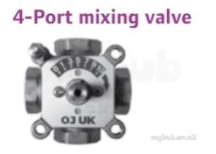 Uponor Underfloor Heating -  Uponor 4-port Mixing Valve 3/4 Inch S Kv6.3