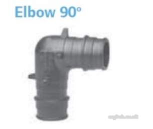 Uponor Pex Plumbing System -  Pex Plumb Sys Elbow 90 Degree Ep 28x28mm