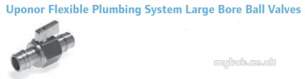 Uponor Pex Plumbing System -  Pex Plumb Sys Large Bore Ball Valve 15x1