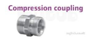 Uponor Underfloor Heating -  Uponor Compression Coupling 3/4 Inch X3/4 Inch Mt