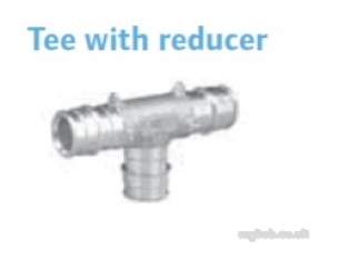 Uponor Pex Plumbing System -  Pex Plumb Sys Tee Reducer Dzr 22x22x15mm