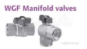 Uponor Underfloor Heating -  Uponor Wgf Mfld Valve Ang 1 Inch Ft X 1 Inch Ft