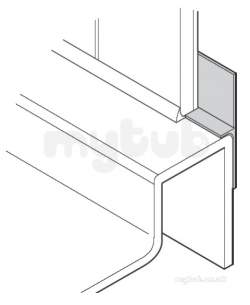 Mira Flight Shower Trays -  Mira Tile Upstand Profile Kit 1.1697.240.wh