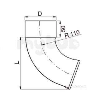 Lindab Rainwater -  Lindab Downpipe Shoe 75mm Aluzinc