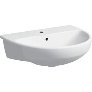 Geberit Sanitaryware -  Geberit Semi Recessed Basin 550x440 1 Tap 501.404.00.6