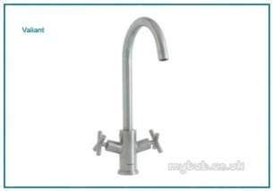 Astracast Brassware -  Valiant Tp0726 Capstan Cross Monobloc Ps