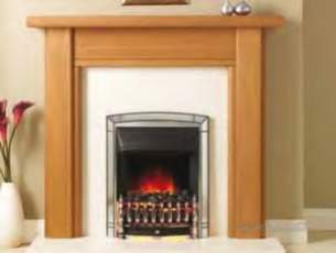 Valor Electric Fires -  Valor Clarissa Mantel Oak Finish