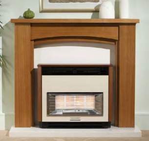 Valor Gas Fires and Wall Heaters -  Valor Brava Fireslide Mahogany 0534831