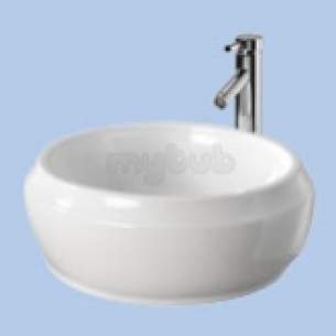 Twyford Visit Sanitaryware -  Visit Nr1 460 Lay On Basin Round Gt4710wh