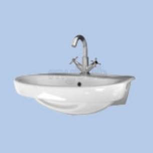 Twyford Visit Sanitaryware -  Visit 550 S/r Basin One Tap Hole Gt4621wh