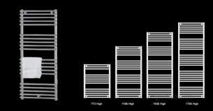 Vogue Uk Towel Warmers -  Tube On Tube Strt Rail Md003 Ms1186500cp 525505